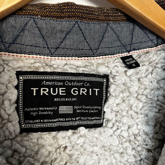 True Grit Brown and Blue Plaid Shirt Jacket - Picture 2 of 7